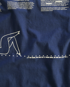 Fear of What? Navy Oversize Tshirt