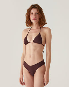 Warm Brown - Kahverengi Bikini Üstü